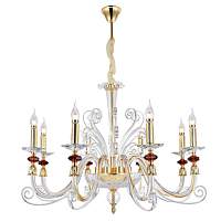 Люстра Crystal Lux CATARINA SP8 V2 GOLD/TRANSPARENT-COGNAC - цена и фото